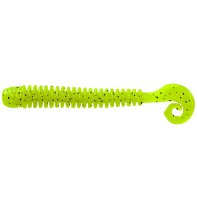 Мягкие приманки LureMax Cheeky Worm 3,5''/8,5см, LSY35-002 Lime pepper  (10 шт.)