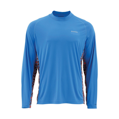Футболка Simms Solarflex Crewneck Deyoung Trout Harbour Blue L