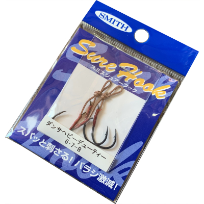 Крючки для пилькеров и блесен Smith Sure Hook Double Heavy Duty №5-6B (2шт./упак.)