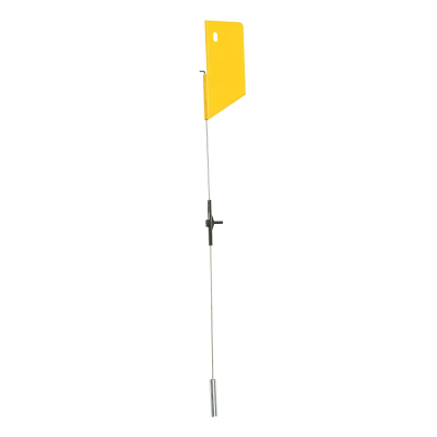 Флаг для жерлиц Frabill Extendable Flag, двухколеный, желтый, крепление под светлячок (#1689)