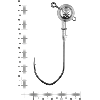 Призёр джиг-головка Stinger Eye Jig 40 гр, кр-к VD-074 №8/0, 3 шт/уп