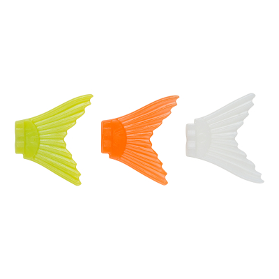 Набор сменных хвостов для воблера Strike Pro Glider 90, цвет: Chartreuse, Orange, White (3 шт.)