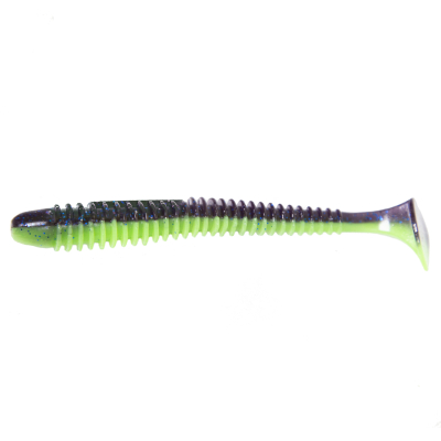 Силиконовая приманка Kaida Salmon 3.5" 9cm 4g Blue/Green-7tails HT#010