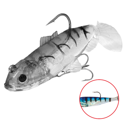 Силиконовая приманка оснащенная Mikado Crystal Fish WXH-63-6см цв. 41 (1уп.-2шт.)