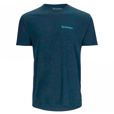 Футболка Simms Species T-Shirt, Navy Heather, L