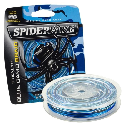 Леска плетеная Spiderwire Stealth Blue Camo 137м M8LB/.10мм