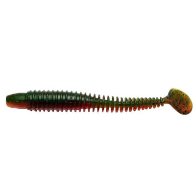 Мягкая приманка Lunker City Swimming Ribster 4" цв. #214