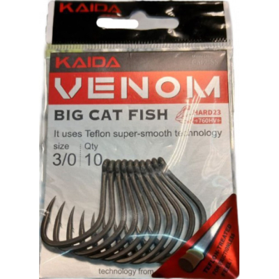 Крючки Kaida Venom Big Cat Fish - №3/0