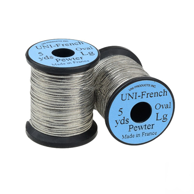 Люрекс UNI French Oval Metallic Pewter LA