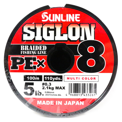 Плетёный шнур Sunline Siglon PEx8 Connected(5C) 100m #2.0/35LB
