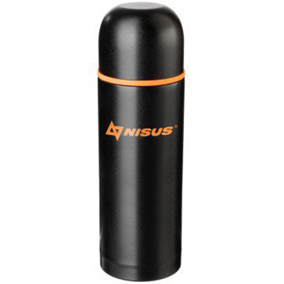 Термос Nisus 026 1200ML черный (дополн.пласт.чашка) (NA.TM-026)