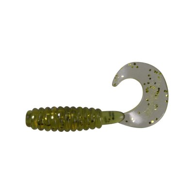 Твистер Dragon Jumper 1,5"/3,5cm 20 шт. BROWN gold glitter