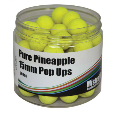 Бойлы Mistral Baits Pop-Up 15mm 200ml Pure Pineapple 15PAP (чистый ананас)