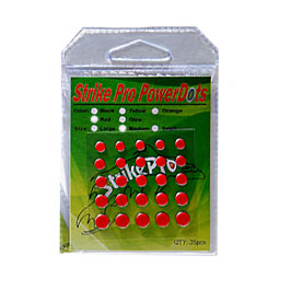 Power Dots STRIKE PRO Свинцовые наклейки для воблеров красные (размер S от 0,04до 0,11гр.) 25шт красный