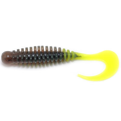Силиконовая приманка Boroda Baits Phantom 160 mm МОТОРНОЕ МАСЛО/ЛИМОН (Motor Oil/Lemon)