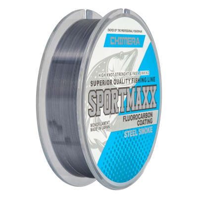 Леска Chimera Sportmaxx Fluorocarbon Coating Steel Smoke 100m # 0.40