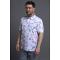Рубашка поло c УФ защитой Redbor Kaper Chilly UV 50+ Flamingo/White р-р L