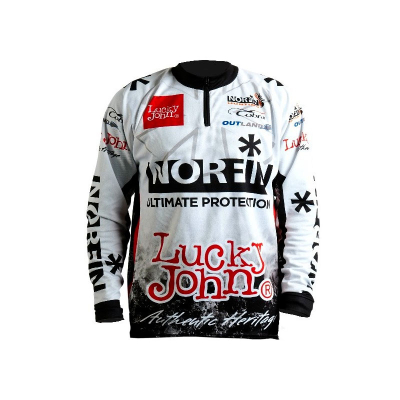 Футболка Norfin & Lucky John белая 04 р.XL