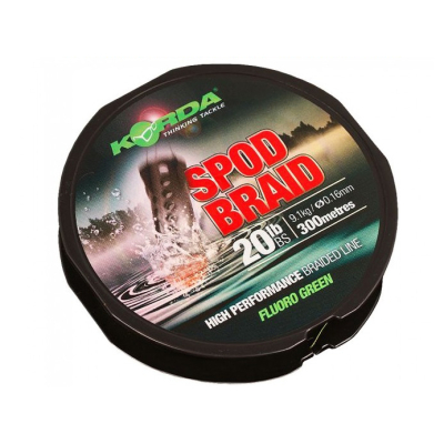 Шнур Korda Spod Braid 300м 20lb Fluo Green KSPB