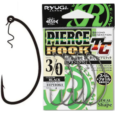 Крючки Ryugi Pierce Hook TC Coat #1/0