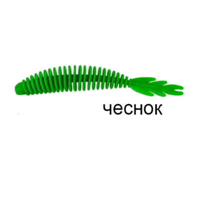 Мягкая приманка MF_pro Ribs swim 3.15" - 8см. Green - зеленый Чеснок