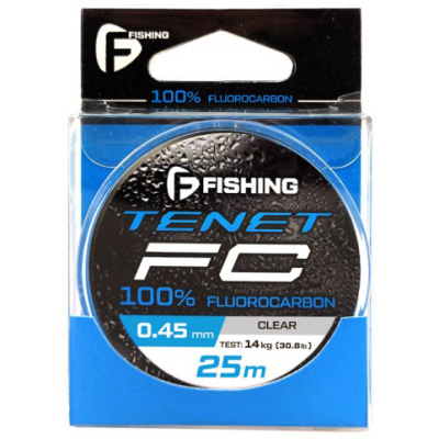 Леска F-Fishing Tenet Fluorocarbon 25m 0,45мм 14кг/30,8lb