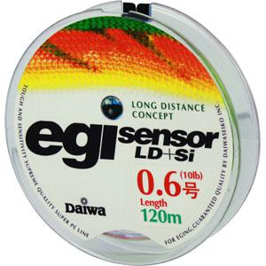 Плетеная леска DAIWA EGI Sensor LD + SI 0.165mm 120m