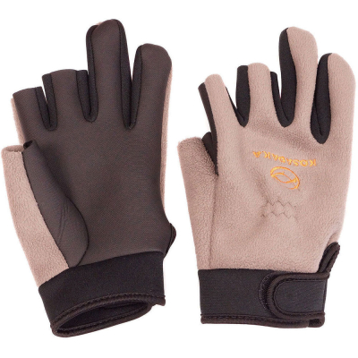 Перчатки Kosadaka NFG неопреновые с флисом и манжетой, обрез. 3 пал., черный/серый р-р XXL