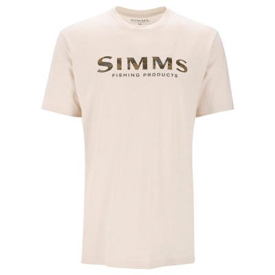 Футболка Simms Simms Shroud Fill Logo T-Shirt, Natural, M
