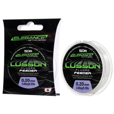 Леска флюорокарбон Elegance Method Lusson Fluorocarbon 50m 0,25мм 6,21кг