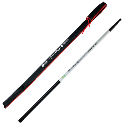 Рукоять для подсачека Fish Crystal Sporting телескопическая, карбон 4 секций, 4,0 м.