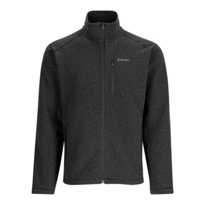 Пуловер Simms Rivershed Full Zip Fleece Jacket, Black Heather, XXL