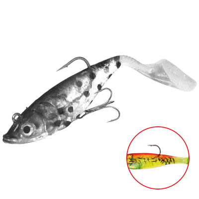 Силиконовая приманка оснащенная Mikado Crystal Fish WXH-66-14см цв. 56 (1уп.-2шт.)