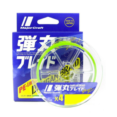 Шнур Major Craft Dangan Braid X4 150m Green DB4-150/0.6GR