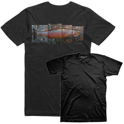 Футболка Simms DeYoung Salmon T-Shirt, XXL, Black