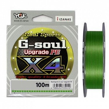 Шнур YGK G-soul X4 Upgrade 150m 0.2 4lb Green