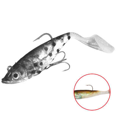 Силиконовая приманка оснащенная Mikado Crystal Fish WXH-66-14см цв. 69 (1уп.-2шт.)