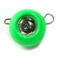 Мормыш Груз крашеный разборная чебурашка "ШАР" 24 гр., цвет 07-зеленый GCR(B)C-24-07 10 шт