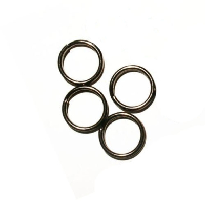 Кольца заводные Metsui Split Ring цвет black, размер № 9, в уп. 12 шт.