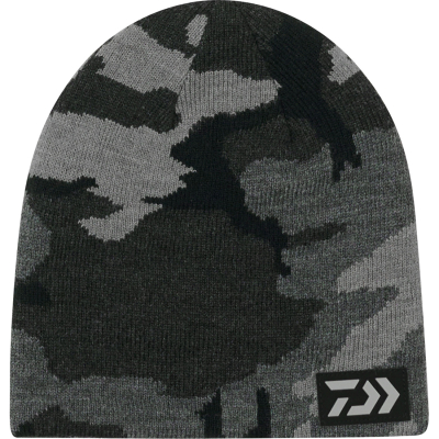 Шапка Daiwa DC-9725W Reversible Beanie Cap [Black Camo] Free