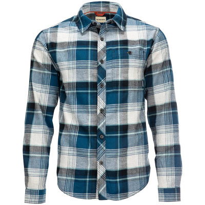 Рубашка Simms Dockwear Cotton Flannel, Atl Celadon Plaid, XL