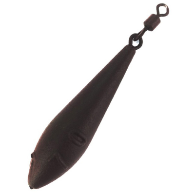 Грузило с вертлюгом Flagman Long Cast Brown ВР120г 2шт