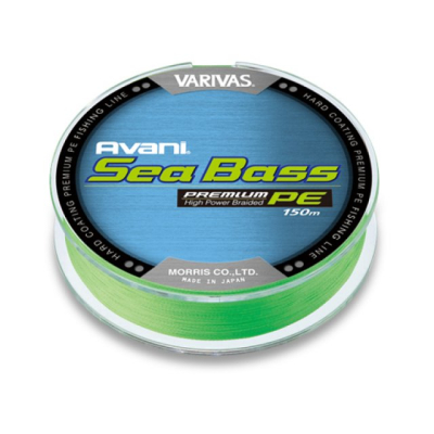 Шнур плетеный Varivas Avani Sea Bass Premium PE (Green) 150 m #0.8 14.5 Lb