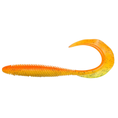 Силиконовая приманка Megabass Kemuri Curly 3,5" цв. orange back chart