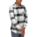 Рубашка Simms Women's Sunset Flannel LS Shirt, Grey Heather Buffalo Plaid, S