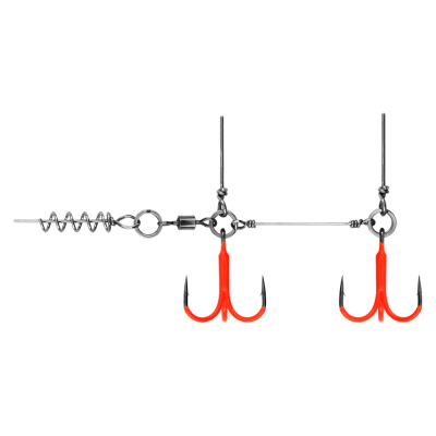 Оснастка Призёр крашеный стингер со спиралью Spring Lock Big Size, размер S