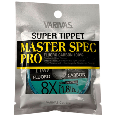 Леска флюорокарбоновая Varivas Super Tippet Master Spec Pro Fluorocarbon 50m 8X 1.8LB