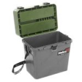 Ящик рыболовный зимний Helios (HS-IB-19-GH) серый/хаки