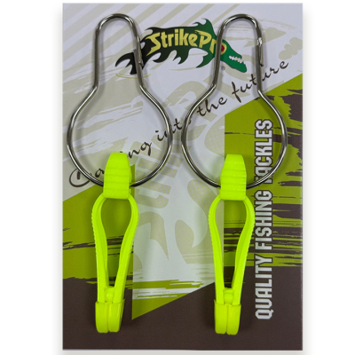 Клипсы для троллинга Strike Pro желтые уп 10 шт