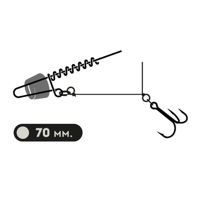 Оснастка Xbaits X Stinger Regular 70 mm ST00-070